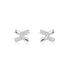 Silver Cross Cubic Zirconia Studs